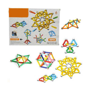 106 PCS - MAGNETIC STICK BUILDING BLOCKS
